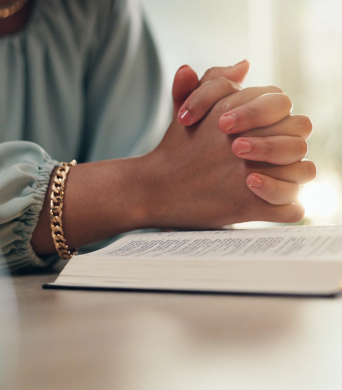 Peaceful moment of reflection with book
